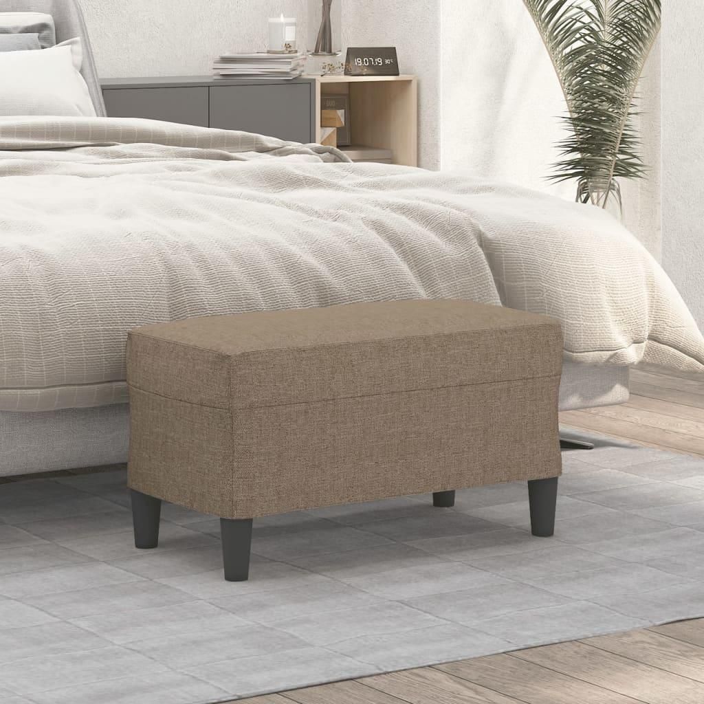"Schlussverkauf" Sitzbank Langlebig - Flurbank 1 PC - Für den Flur - Taupe 70x35x41 cm Stoff C15455