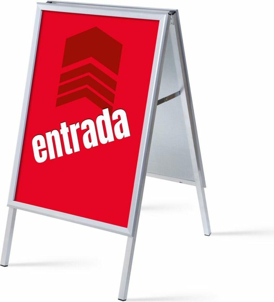 Showdown Kundenstopper - DIN A1 - Komplett-Set - Entrada Spanisch - Rot/Schwarz