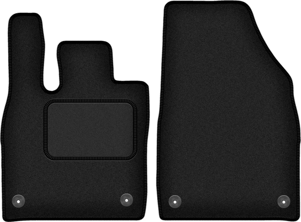 Tappetini Velours VW ID.5 (2022-) - Set 2 Pezzi Anteriori Neri