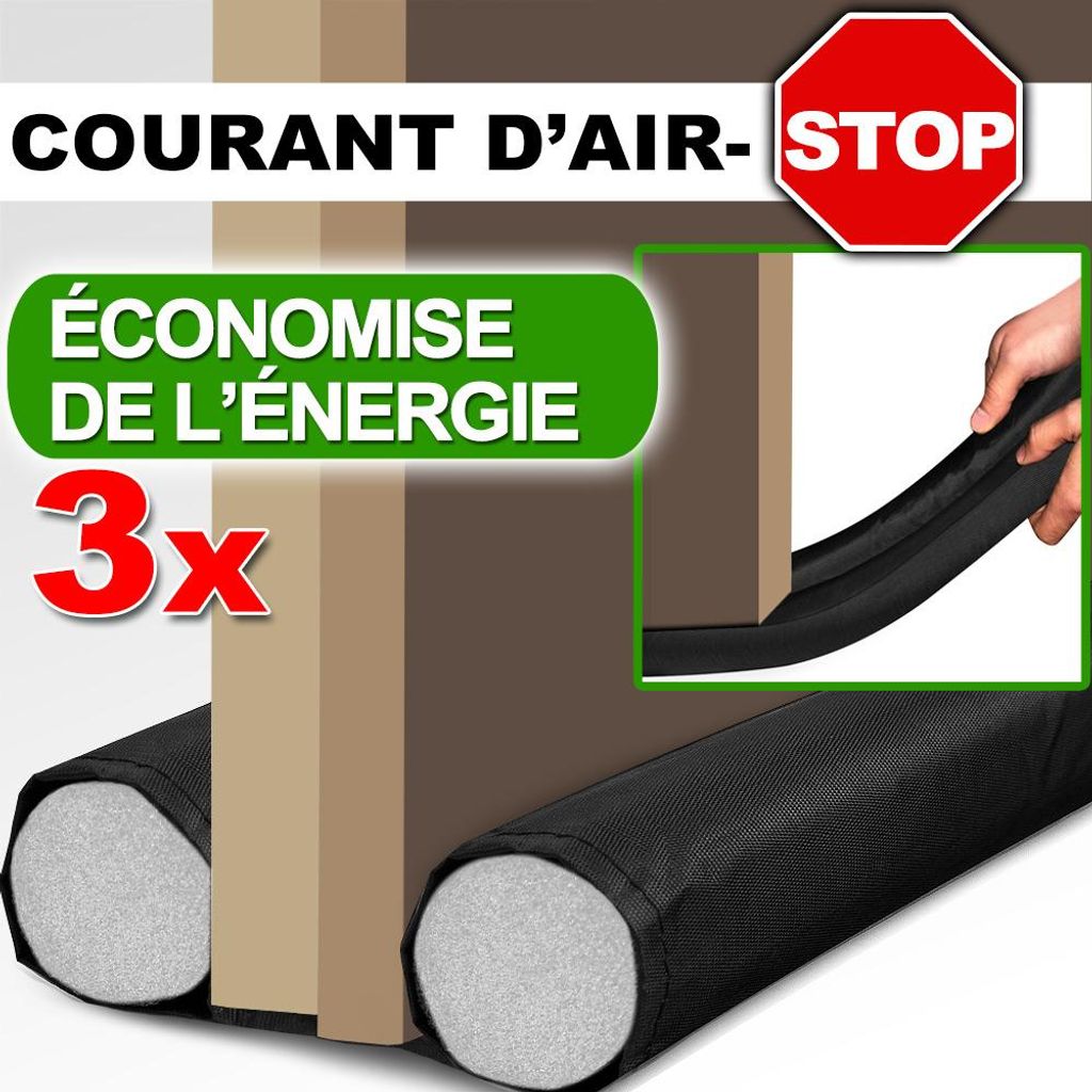 MONZANA® Lot de 3x boudins de porte 92cm isolant porte Image du produit 