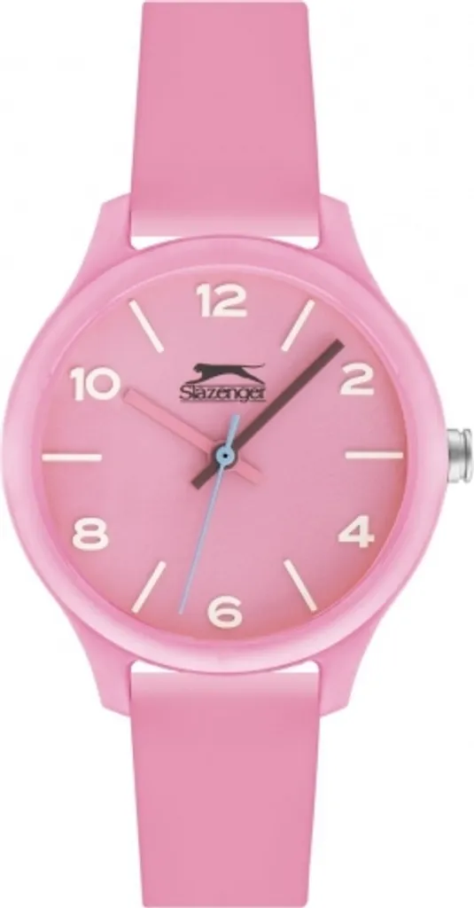 Montre fille rose Slazenger robuste et lisible pour apprendre l'heure