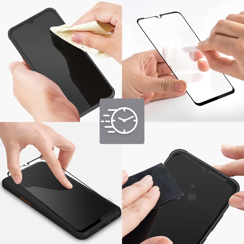 Cadorabo Pellicola In Vetro Temperato Per Asus ZenFone 7 – Copertura Completa Trasparente, Durezza 9H, Compatibile 3D Touch, Con Sistema Anti-bolle - 3