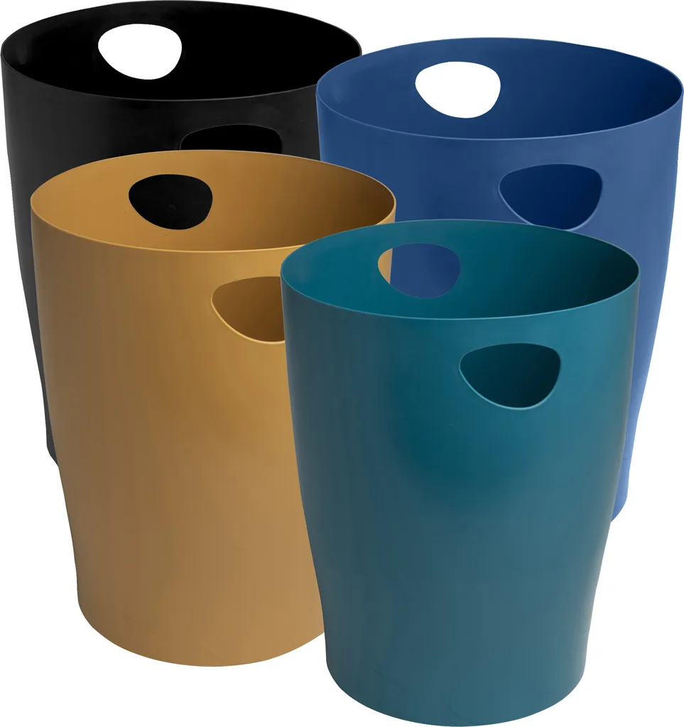 Dites adieu aux bureaux ternes avec 8 corbeilles papier Neo Deco 14L