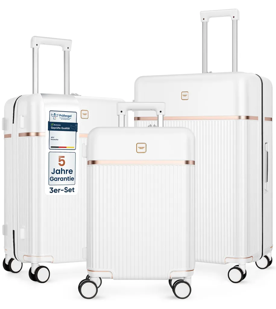 Valise rigide 4FLY avec serrure TSA et 4 roulettes doubles en polycarbonate