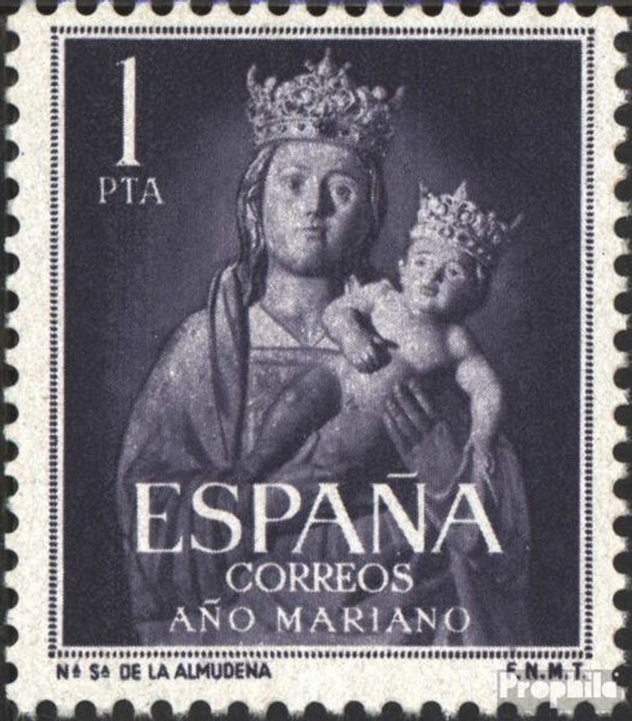 Briefmarken Spanien 1954 Mi 1035 postfrisch Marianisches Jahr