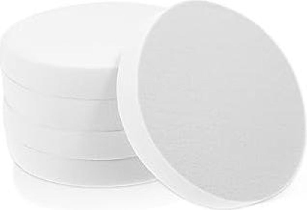 Make up Schwamm 5 Stück, Weiß Foundation Schwamm, Flache Make up Schwämme, Cushion Foundation Puffs, Runde Schwämme für Professionelles Make-up