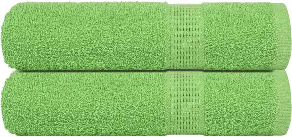 Möbel Duschtücher 2 Stk Apfelgrün 70x140cm 360 g/m² 100% Baumwolle - Handtücher 137025