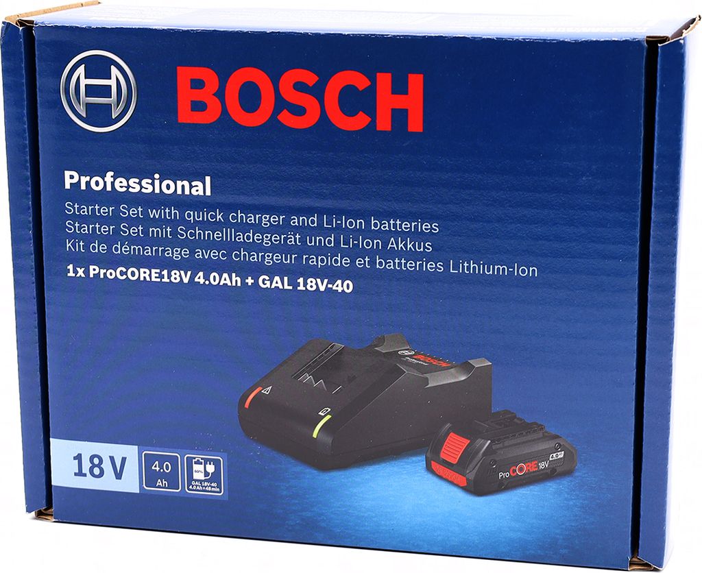 Bosch Starter Set 1x 18V 4,0 Ah + GAL 18V-40 Produktbild 10
