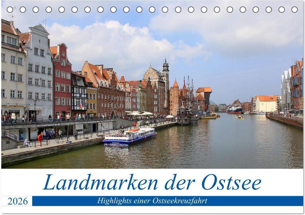 Landmarken der Ostsee (Tischkalender 2026 DIN A5 quer), CALVENDO Monatskalender