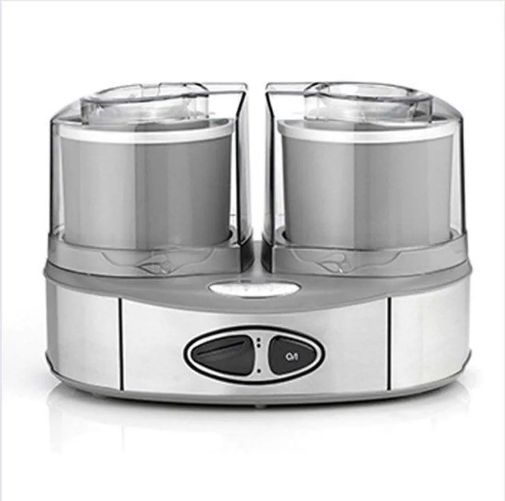 Machine à glace italienne de maison pour desserts givrés et deux goûts