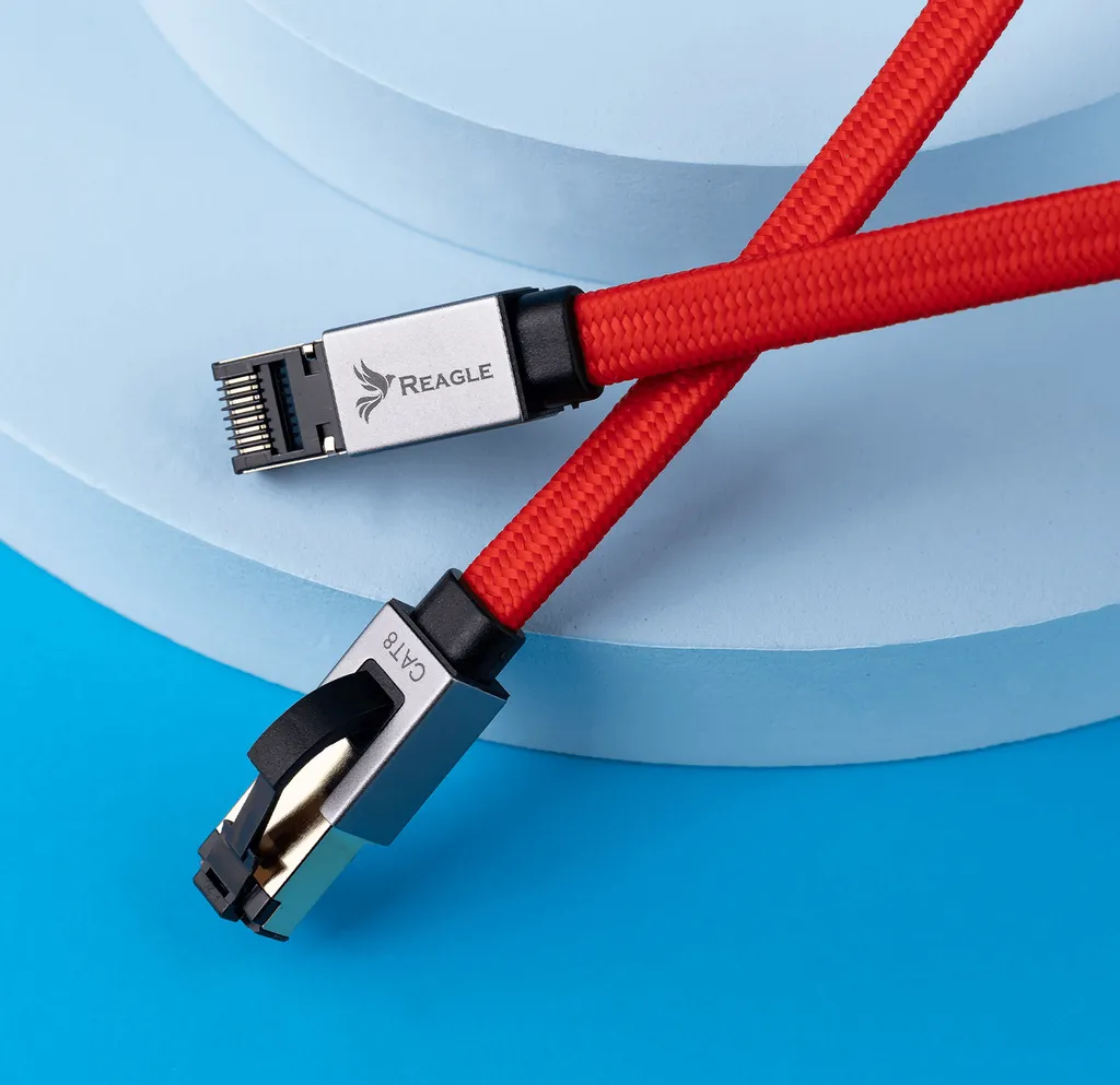 Cavo Internet Cat8 Reagle 2 Metri - Alta Velocità per Smart TV e PC - 9
