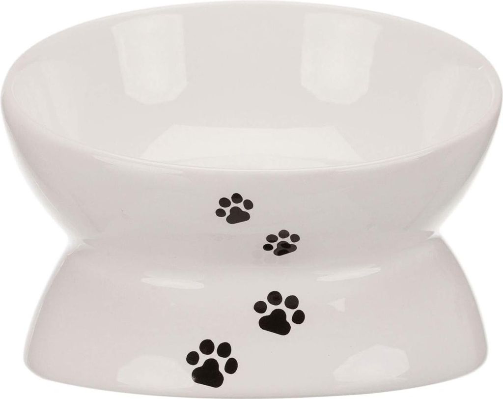 TRIXIE Napf, erhöht, Keramik, 0,15 l / Ø 13 cm, weiß Produktbild 