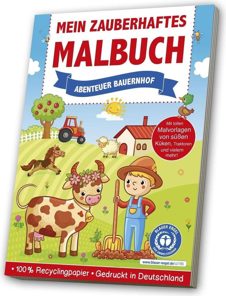Mein zauberhaftes Malbuch: Abenteuer Bauernhof Produktbild 