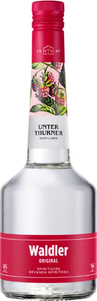 A bottle of Waldler Original spirit.