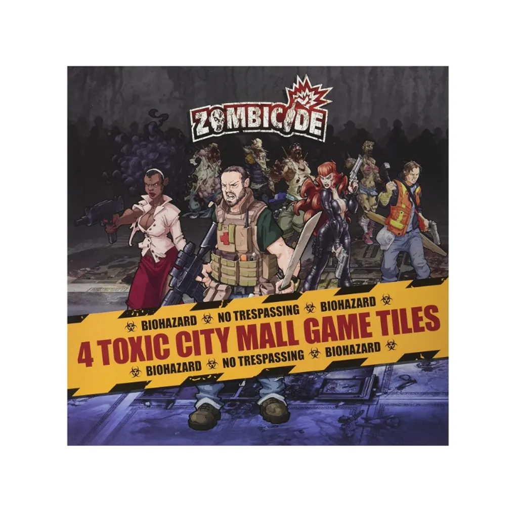 Tuiles de Remplacement Zombicide Toxic City Mall contre l'Usure