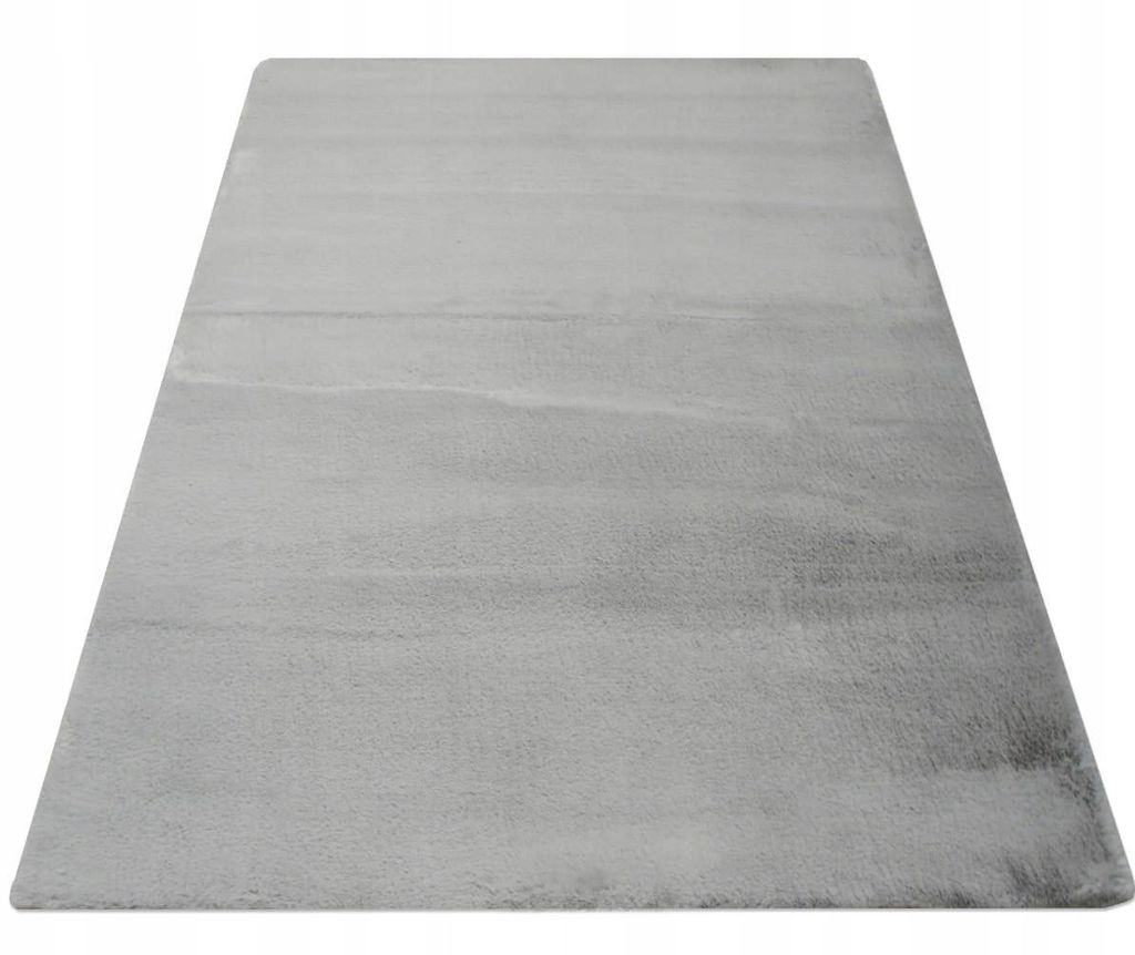 Dywan pluszowy jasnoszary miękki miły 300x200 cm Zdjęcie produktu 