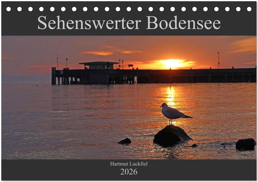 Sehenswerter Bodensee (Tischkalender 2026 DIN A5 quer), CALVENDO Monatskalender