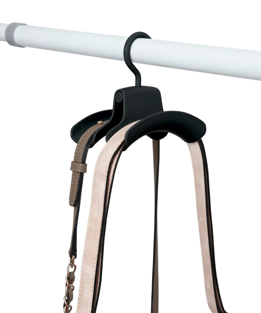 Support de sacs Herkules noir robuste en acier pour rangement vertical - 5