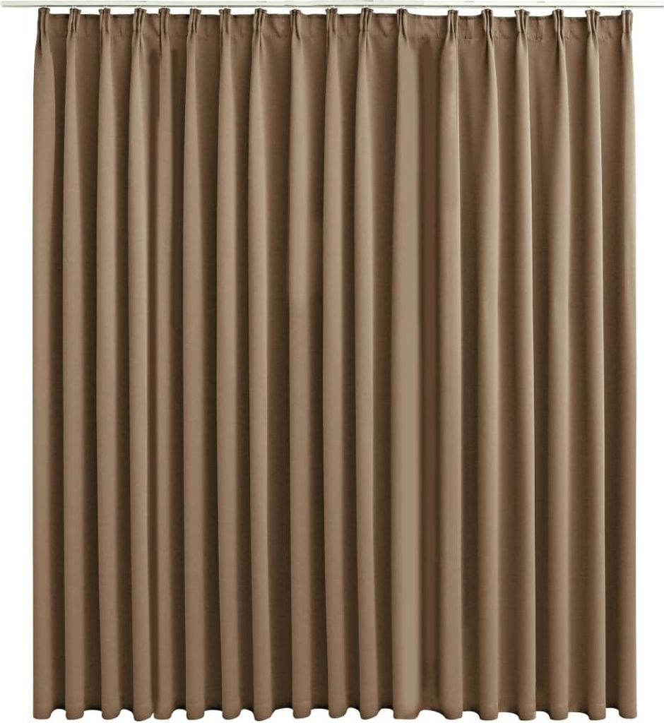 Verdunkelungsvorhang mit Haken Taupe 290 x 245 cm