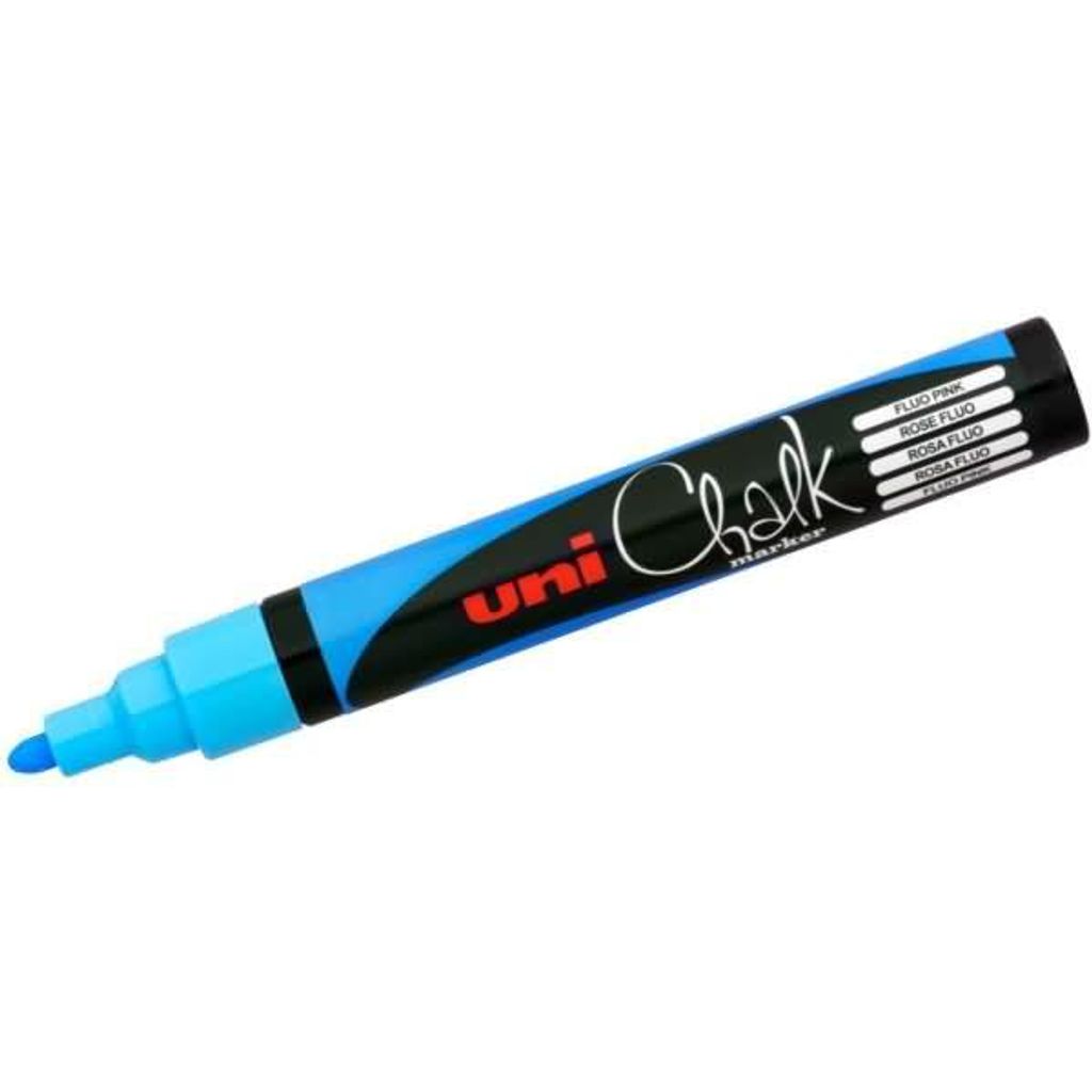 marqueur craie uni-ball Chalk PWE-5M, bleu clair, pointe Image du produit 