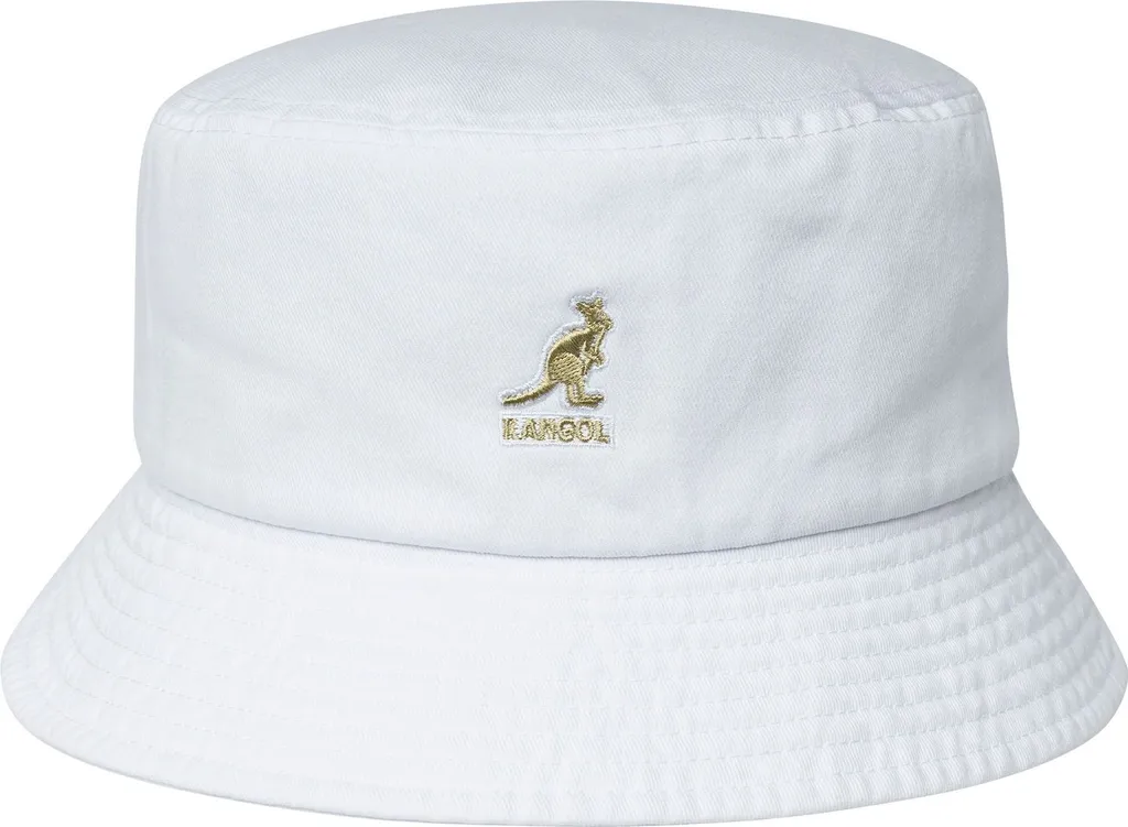 Cappello da pesca a secchiello lavato Kangol rollbar in puro cotone