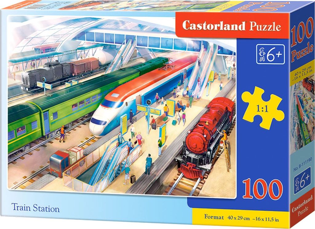 Nádraží CASTORLAND puzzle 100 dílků Obrázek produktu 