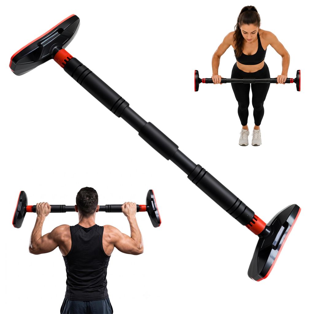 Relaxdays Klimmzugstange Türrahmen, ausziehbar 66–100 cm, Produktbild  KI-generiertes Bild