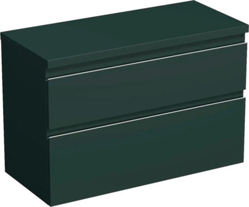 Jungborn Waschtischunterschrank TRENTA BxHxT 96,7 x 64,6 x 44,5 cm Frontfarbe grün salvia matt TRE DESK 100 2Z S A9146