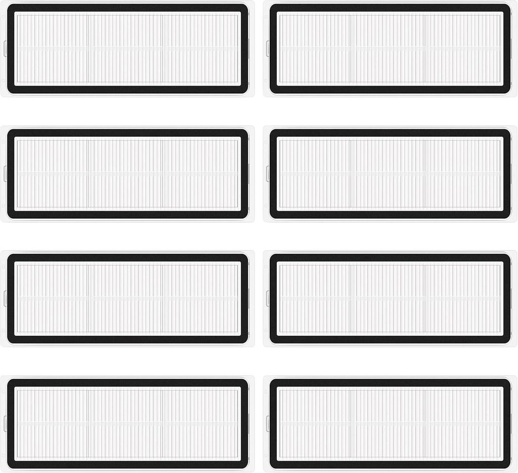 8 Stück Filter Zubehör für Xiaomi Roborock S6 / S5 MAX / S6 Pure / S6 MaxV / S60 / S65 / S5 / S50 / S55 / E25 / E35 Roboter Staubsauger, HEPA-Fi...