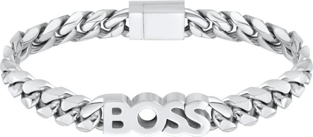 Bracelet Boss 1580513 en acier inoxydable argenté pour homme - 19 cm