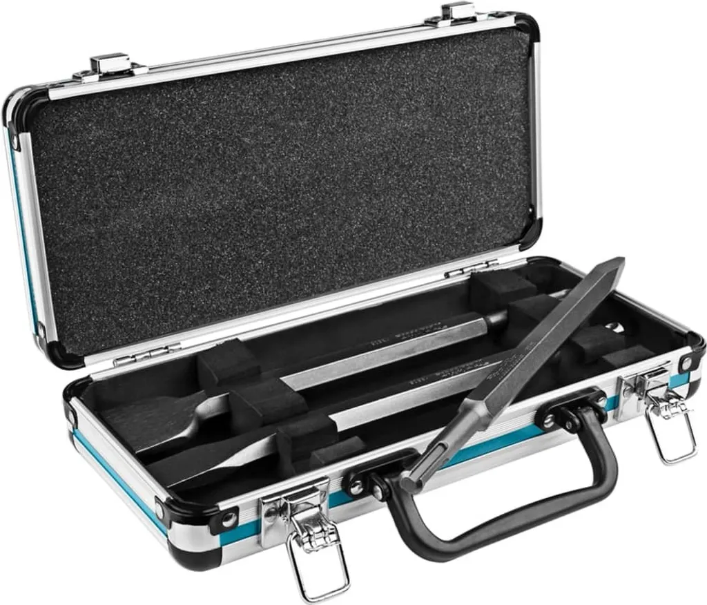 Makita Set de 3 burins argentés SDS-Plus pour perforateur - Qualité Pro