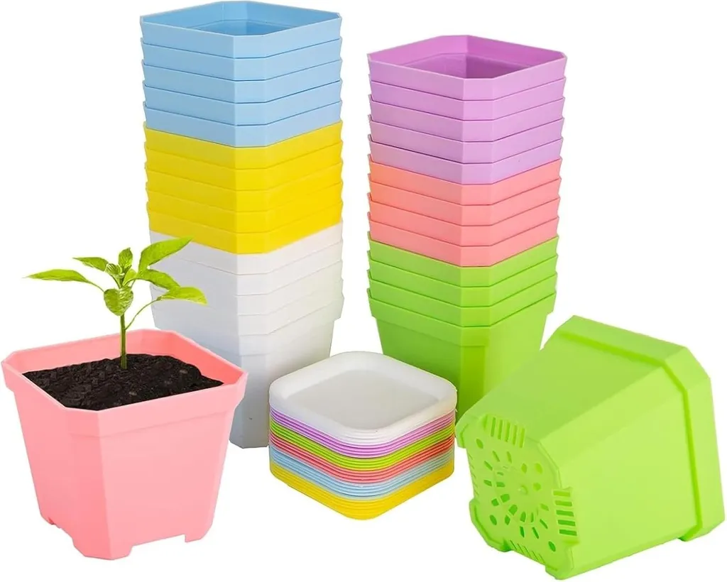 Pots de Culture Carrés 7 cm - Organisez vos Semis avec ce Lot de 24 Pots