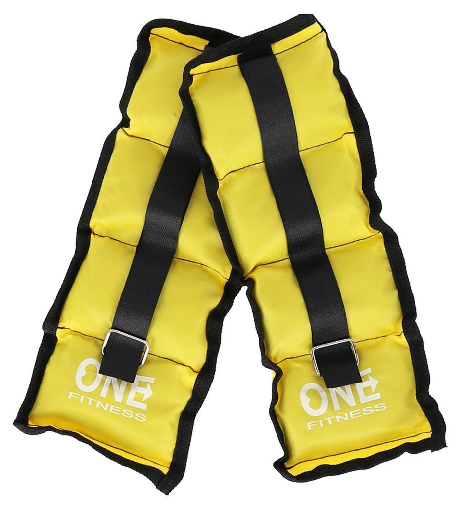 WW01 YELLOW GEWICHTSMANSCHETTEN 2 x 0,7 KG ONE FITNESS