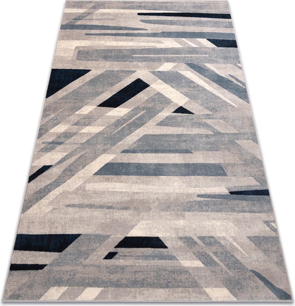 Teppich Wolle NAIN Geometrisch 7706/51655 beige / blau beige 160x230 cm
