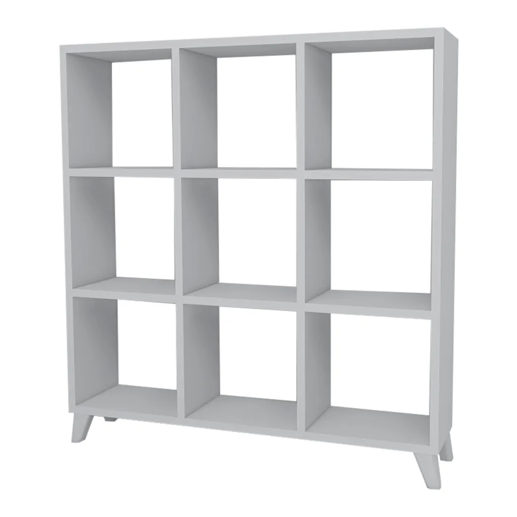 Meuble Séparation de Pièce Blanc 9 Compartiments Ouverts Svedala 88cm - 5