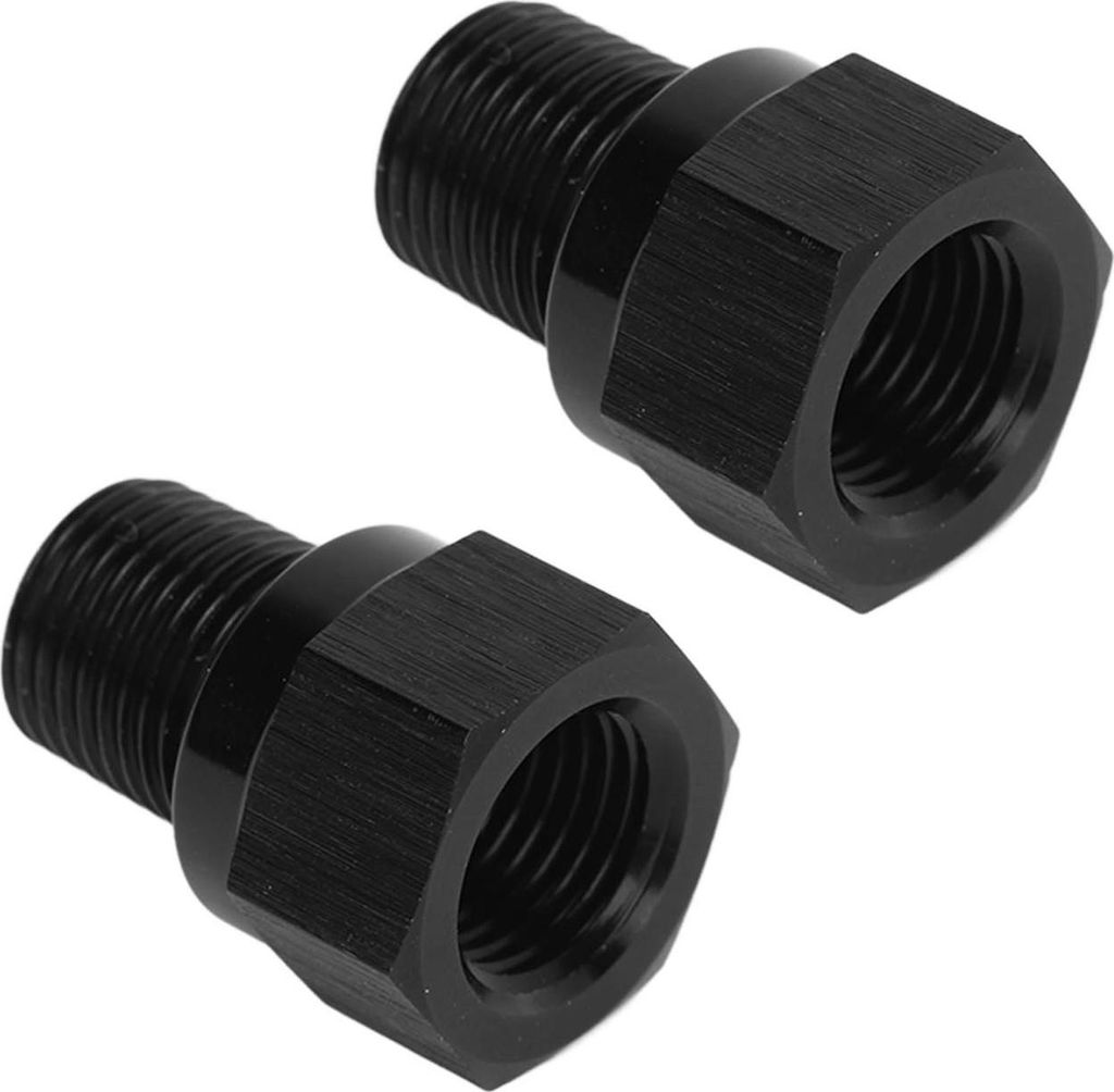 2 Stück 1/8in NPT Außengewinde zu M10 X 1.0 Innengewinde Aluminiumlegierung Öldruckmessgerät Take Off Adapter für Fahrzeug