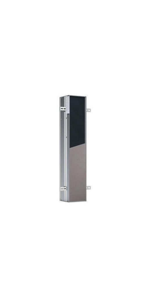 EMCO WC-Modul plus ASIS Unterputz, 803 x 154 mm, Türanschlag rechts Aluminium