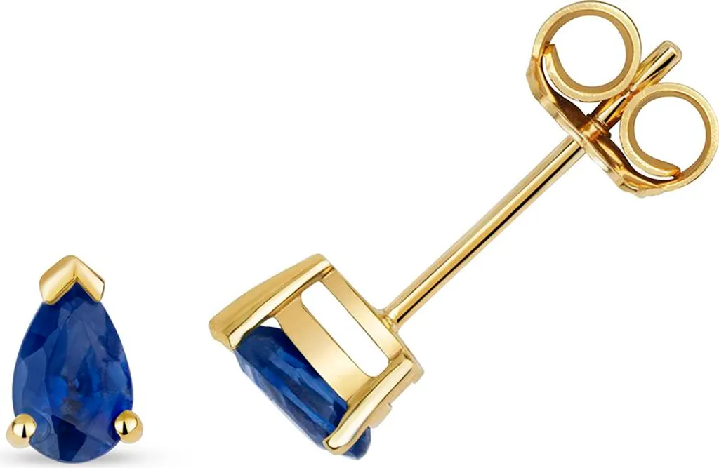 Boucles d'Oreilles Saphir Or 375/1000 - Modèle TRS31589KY de 6mm*3mm