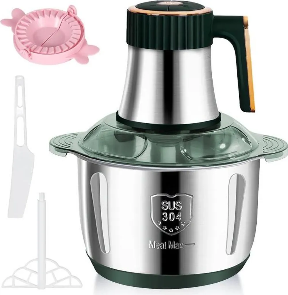 Tritacarne Elettrico 5L Verde Professionale - Lame Acciaio Inox