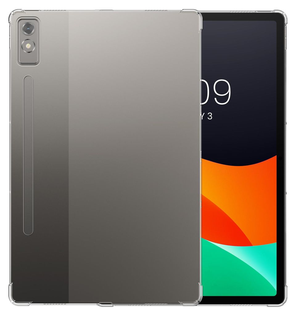kwmobile Hülle kompatibel mit Lenovo P12 (2023) Hülle - weiches TPU Silikon Case transparent - Tablet Cover Transparent