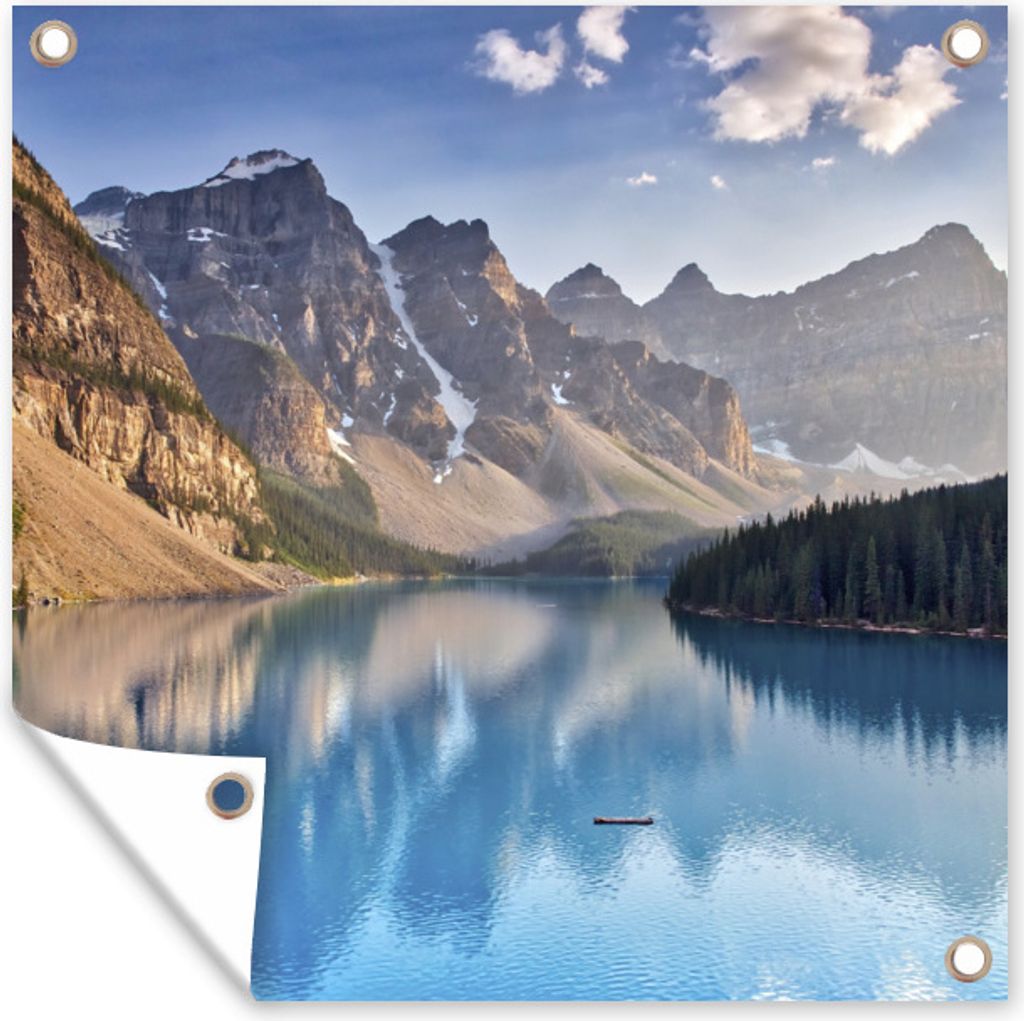 MuchoWow 50x50 cm Outdoor-Poster Gartendeko Sichtschutz Garten Poster für den Garten Moraine Lake in der Provinz Alberta in Kanada