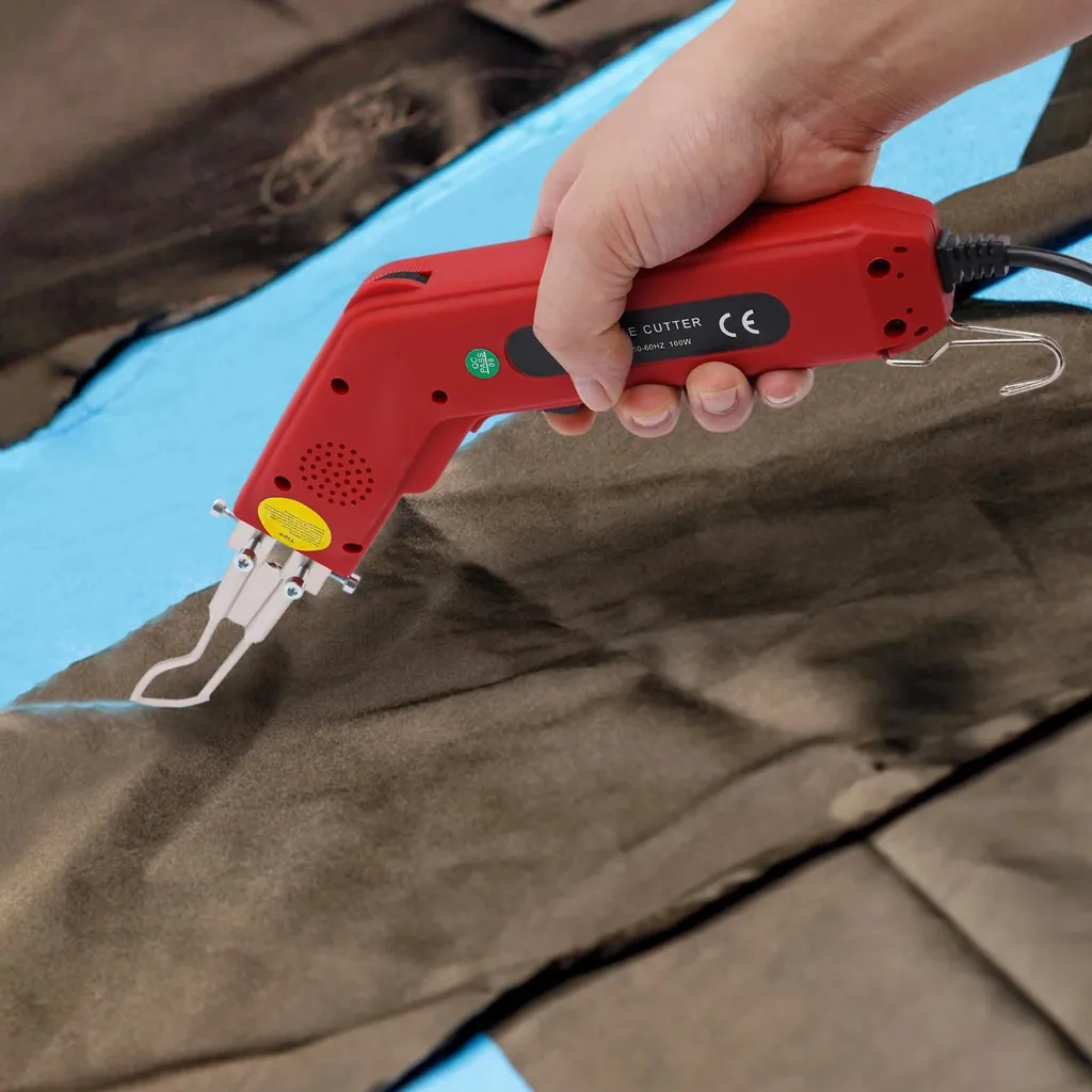 Cutter électrique à lame chauffante 100W 220V rouge pour cordes