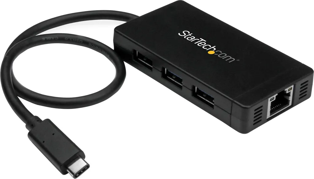 Hub USB 3.0 Ultra-Rapide avec USB-C et Carte Réseau Gigabit Intégrée