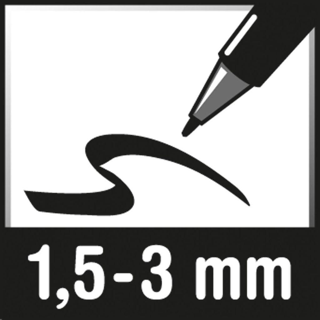 magnetoplan Kreide-/Glasboardmarker PRO+ 1,5-3mm weiß 4 St./Pack.