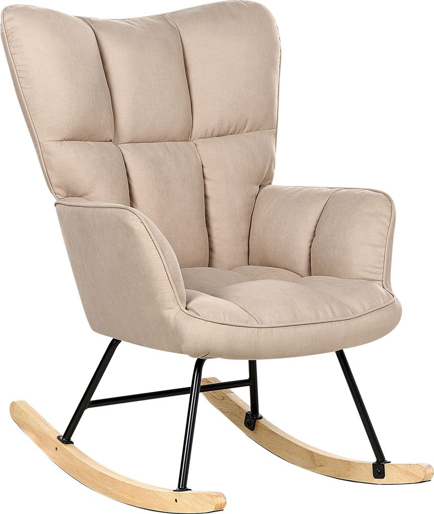 A single rocking chair is shown against a white background.