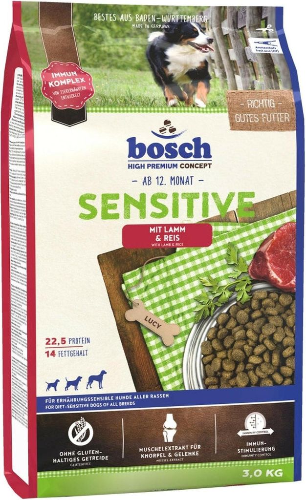 Bosch 3kg Sensitive Lamm & Reis Produktbild 