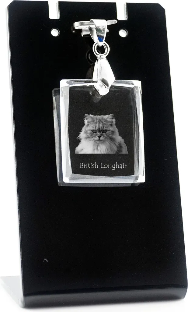 Ciondolo Gatto British Longhair Art-Dog | Collana Cristallo Foto