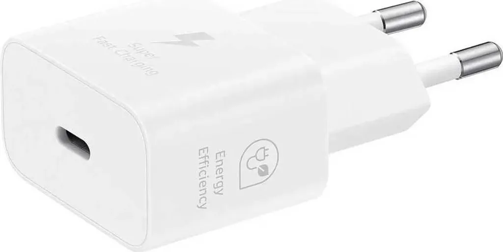 Chargeur Rapide 25W USB-C Argent Samsung EP-T2510EWE Pack Complet Secteur