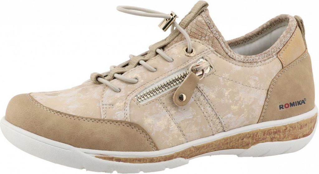 Romika sportlicher Schnürer Beige in Gr. 36