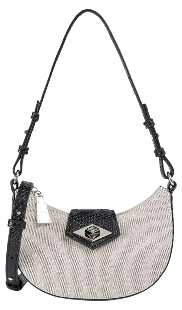 Sac Bandoulière REPLAY pour Femme Petit Format Porté Épaule Chic Gris